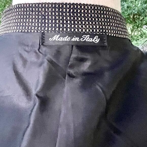 Pal Zileri Vintage Brown/Tan Nailhead Dot 2 Button Blazer. Size 50/US40. No know - Picture 13 of 14